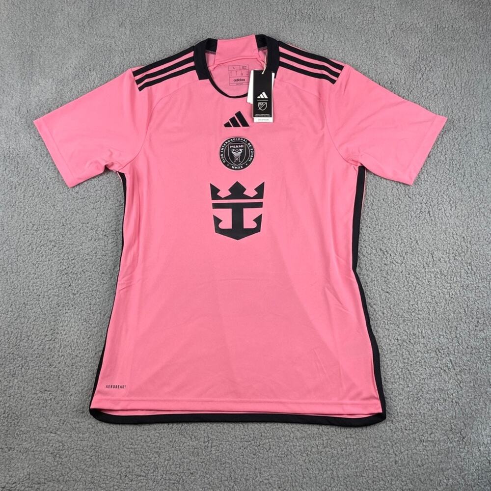 Leo Messi Inter Miami CF Men's Adidas Large Pink Black Home Stadium Jersey